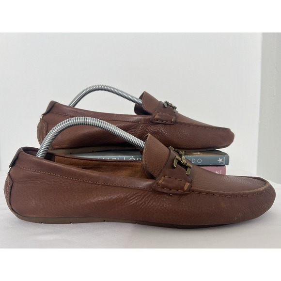 Cole Haan Somerset Horse Bit Brown Leather Dress Loafers Casual Formal Shoes 10M